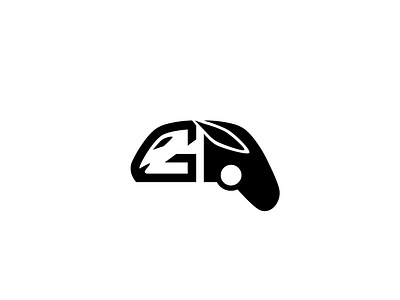 Rabbit Gamers Letter E animal button console control creative fast flat game gamers icon joy letter g line logo logo type play rabbit simple speed symbol