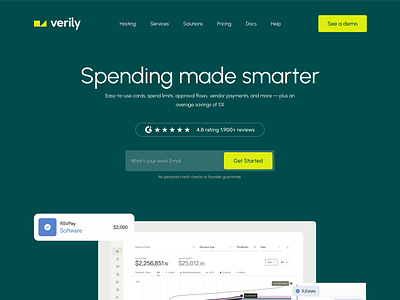 Verily Website graphic design
