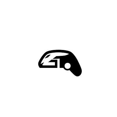 Rabbit Gamers Letter G animal button console control fast flat game gamers icon joy letter g line logo logo type play rabbit simple speed symbol vector