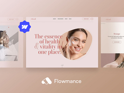 Ritual – Wellness Webflow Template! 🌿 agency template beauti design health spa template ui ux webflow webflow template webflowtemplate websitedesign wellness