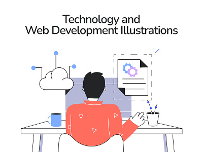 Technology and Web Development Illustrations animated illustration animation character illustration cloud computing cyber security development digital illustration ecommerce illustration linear illustration lottie motion design motion graphics seo software engineering technology technology illustration virtual reality web illustration web services