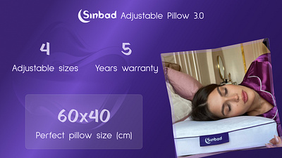 Sinbad Adjustable Pillow Presentation (2 slides) branding design graphic design presentation
