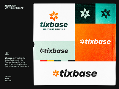 tixbase - Logo Design (v3) brand identiy design branding jeroen van eerden logo star ticket tickets tix visual identity design