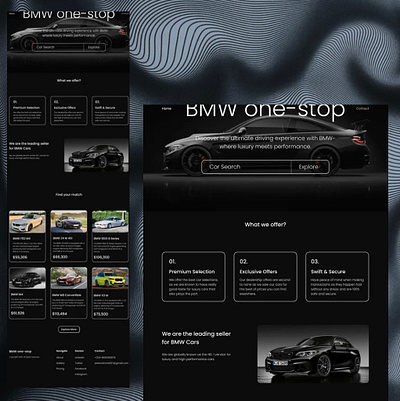 BMW one-stop. product design ui