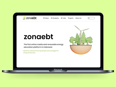 Re-design Website Zonaebt UI/UX Design redesign ui uiux website websitecompany websitedesign