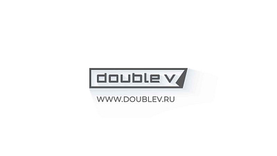 Double V logo animation animation motion graphics