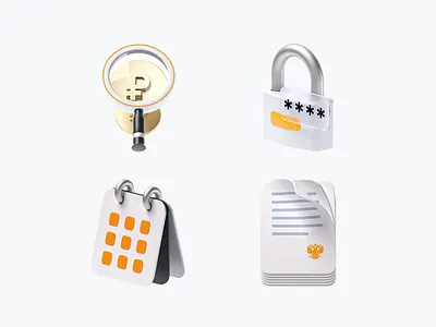 3D icons for financial product (pack 3) 3d branding design finance graphic design illustration ux