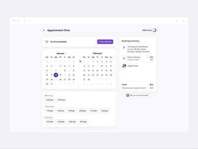 Redesign of the Appointment Scheduling System for Medical Facili allocation appointment booking booking software calendar cita clean date date picker doctor enrolment management medical online booking registration reservation saas scheduling visit widget booking