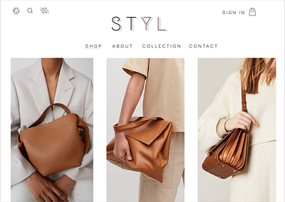 STYL - Ecommerce Website ui