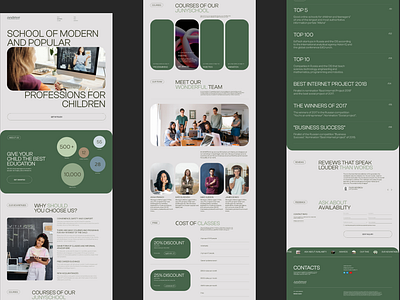 Online school redesign branding graphic design дизайн обложка редизайн