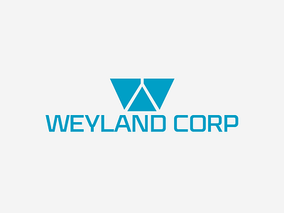 W for Weyland Corp appicon branding design graphic design logo logodesign vector