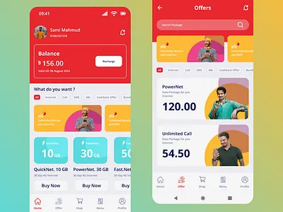 Robi App app design app ui design mobile app design mobile interface mobile ui ui