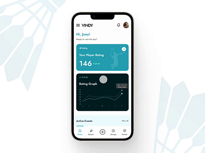 Vindy, A Sports App: Elevating UX with Dynamic Design badminton badmintonapp design mobileapp racketsports scheduling sportsapp ui userflow ux