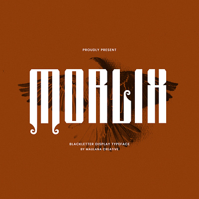 Morlix Blackletter Decorative Display Font animation branding design font fonts graphic design logo nostalgic