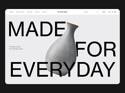 Handmade Ceramic | Website concept ceramic graphic design handmade ui website