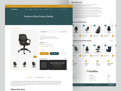 Product Details Page l E-commerce Website amazon product details chair create product details page e commerce e commerce landing page e commerce product e commerce product details e commerce website furniture design furniture e commerce furniture landing page furniture product page furniture website product descriptions product details