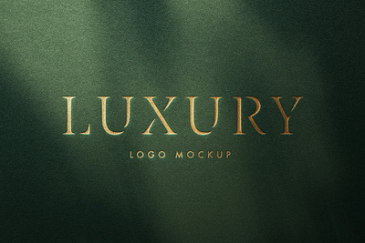 Luxury Debossed Logo Mockup background branding identity luxury luxury debossed logo mockup minimalist overlay photoshop presentation psd shadow template