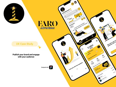 UI/UX Case Study - Social Media Advertising App. case study figma illustration ui ux