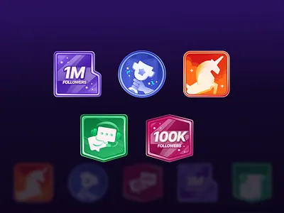 Achievement badges adobe illustrator art badges design exploration illustration procreate