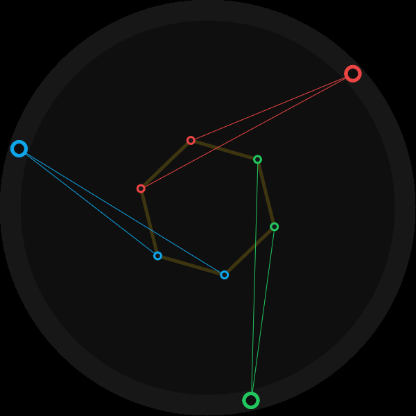 Hexagonal | p5.js | Creative Coding processing