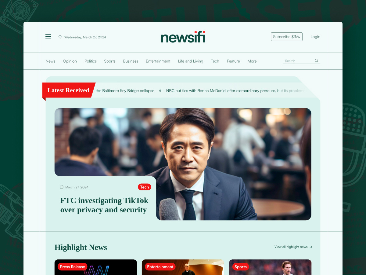 Example of Professional Web Design Services