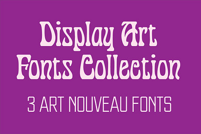 Display Art Fonts Collection art nouveau branding display display art fonts collection headline logotykpe