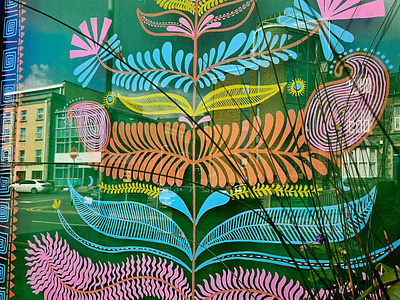 For the Community X Hannah Davies community mural nature wales
