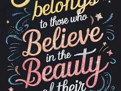 Believe in Your Dreams: Inspirational Wall Art Quote Poster believe in the beauty of dreams believe in your dreams quote chase your dreams wall art dorm room decor motivational dream quote wall art eleanor roosevelt quote poster goal setting quote decor home office decor inspirational inspirational quote gift for her inspirational quote gift for him inspirational quote poster law of attraction quote wall art manifestation quote poster motivational quote wall decor positive affirmation poster positive mindset poster