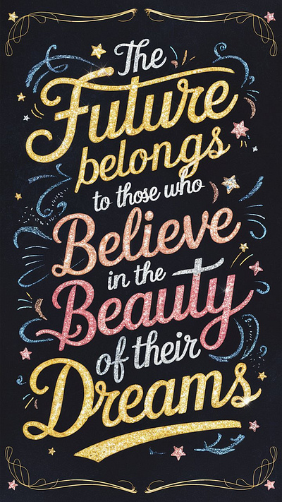 Believe in Your Dreams: Inspirational Wall Art Quote Poster believe in the beauty of dreams believe in your dreams quote chase your dreams wall art dorm room decor motivational dream quote wall art eleanor roosevelt quote poster goal setting quote decor home office decor inspirational inspirational quote gift for her inspirational quote gift for him inspirational quote poster law of attraction quote wall art manifestation quote poster motivational quote wall decor positive affirmation poster positive mindset poster