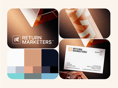 Visual Identity for Return Marketers b2b branding design graphic design logo marketing modern visual identity