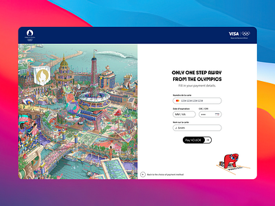 Paris 2024 Credit Card Checkout Design - Daily UI #2 dailyui olympics paris paris2024 payment ui