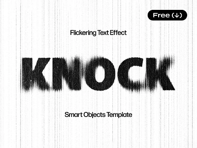 Flickering Text Effect deformation distortion distressed download effect flicker flickering free freebie glitch noise pixelbuddha printer psd retro scan scanner stretched template text