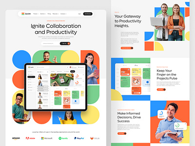 Zenith - Project Management Website Case Study admin app b2b branding card crm dashboard design ecommerce finance homepage landing page mobile project management saas ui ux web web design website