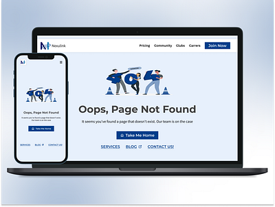 404 Error page app branding dailyui design logo