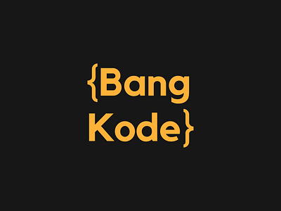 BangKode Logo Design bang graphic design kode logo
