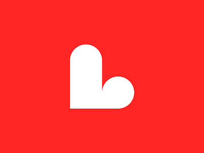 L, Heart branding creative dating logo heart heart mark l l heart letter l llove love love symbol modern online dating app symbol