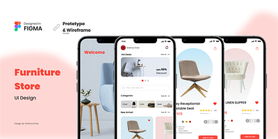 Furniture App UI Design adobe photoshop adobexd appdesign design figma ui uiux