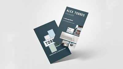 Torres Renovations & Construction Brand Identity brand identity branding business cards construction branding design graphic design logo logo design marketing collateral small business