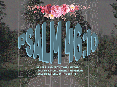 PCM Design Challenge | Psalm 46:10 art artwork church design design challenge graphic design pcmchallenge prochurchmedia social media typography