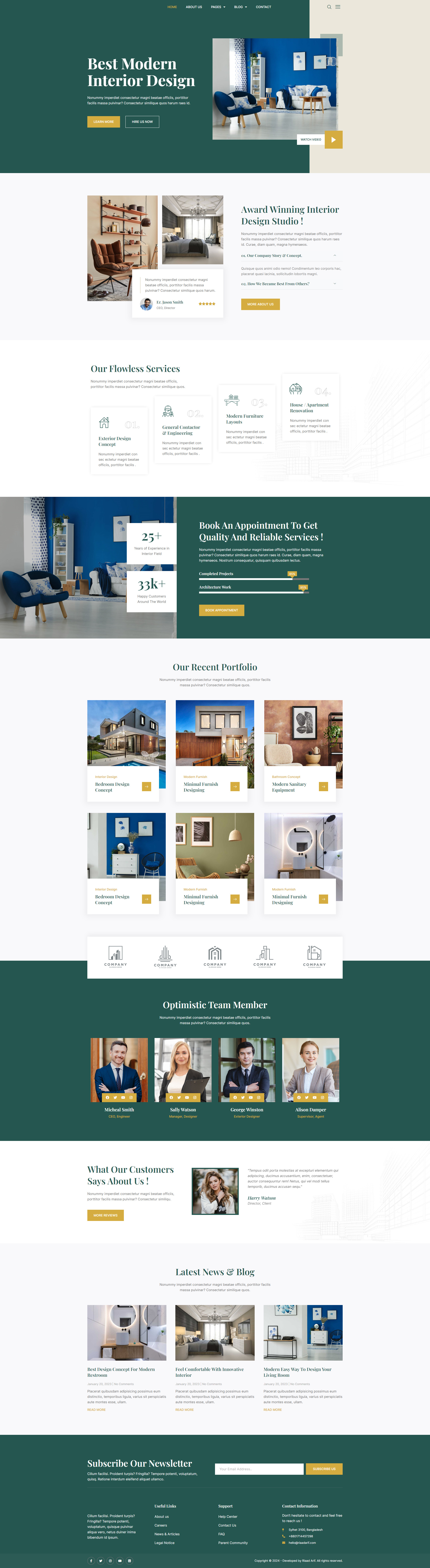 Interior Design & Architecture Website | WordPress architect design website architect website design architect websites architects website architects websites best architect website best architect websites building website construction website drag drop website engineering website industrial website interior design website landing page real estate website riaad arif services website design website architect website design for architects wordpress website design