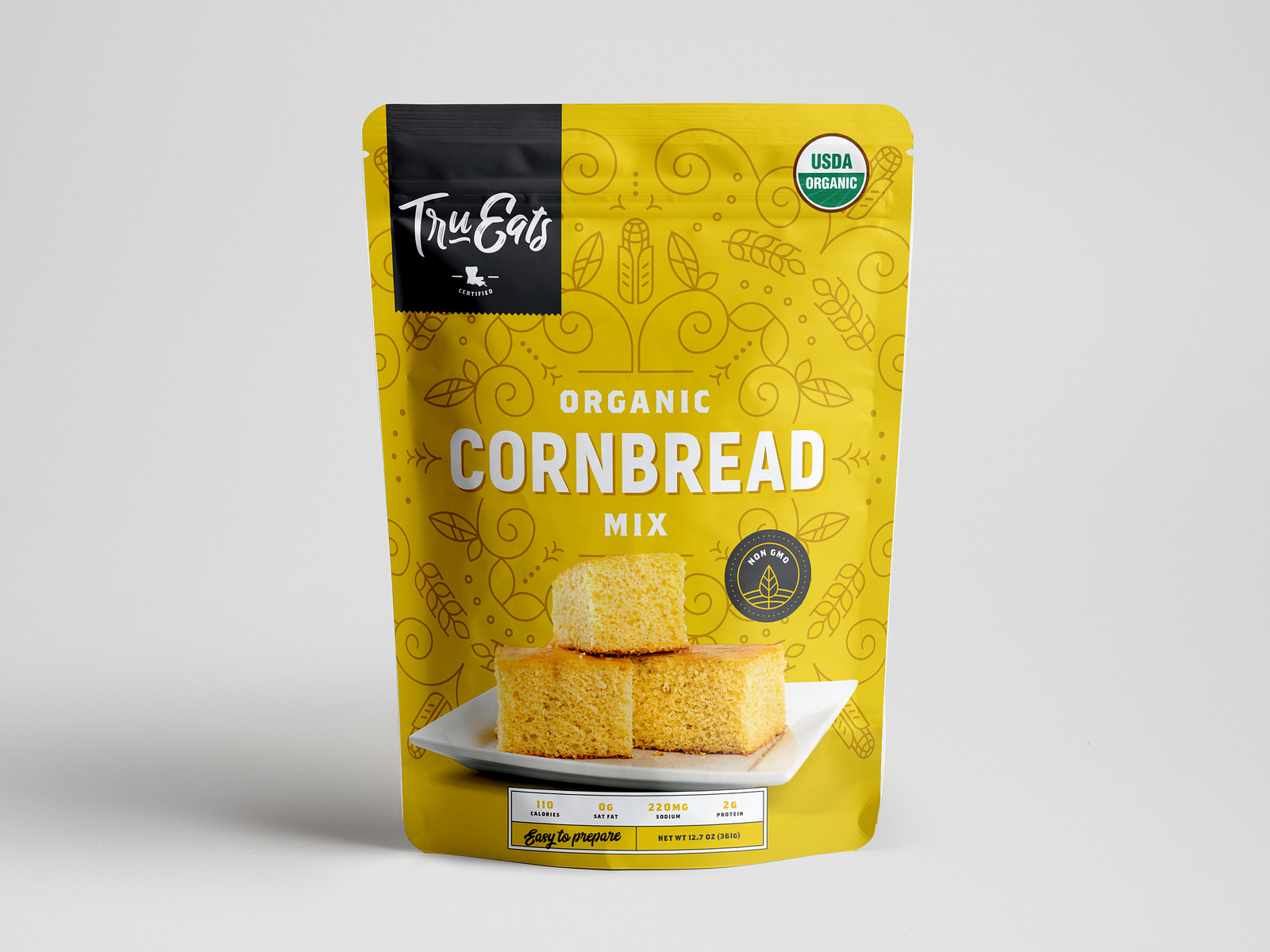 TruEats Cornbread Packaging Concept by Katie Bourg on Dribbble