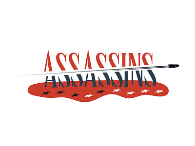 Assassins (musical logo) branding logo musical theater theatre