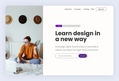 Landing Page - Educational Website design erp figma landing page product design ui uiux ux website