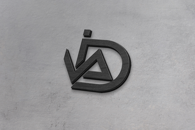 Monogram and logotype for design & interior VIDA branding logo monogram