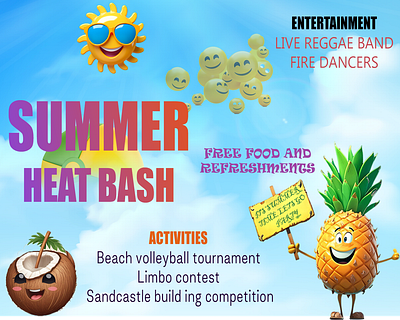 Summer Time poster poster design summer