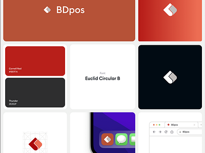 BDpos (POINT OF SALE APP)- Branding Essentials app app icon branding colors fonts icon types in movbile view logo of point sale web view