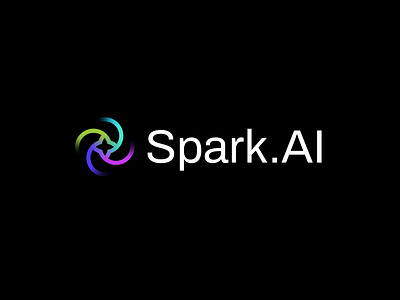 spark ai logo design ai ai logo ai logo design artificial intelligence brand identity branding colorful logo design logo logo design modern logo spark spark logo spark logo design sparkle star vector