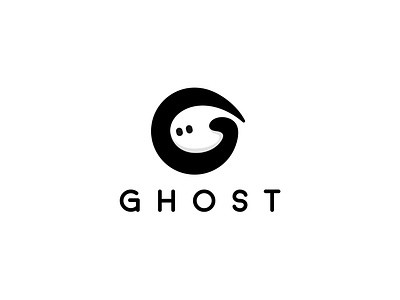 G for Ghost Logo artistic logo branding brandmark creative logo design g ghost logo g letter ghost ghost logo graphic design icon logo logo design minimal logo negative space logo