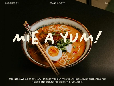 Mie A Yum Branding: Timeless Tradition, Modern Twist animation brand brand identity branding fnb food graphic design illustration illustrations logo modern motion graphics retro visual identity