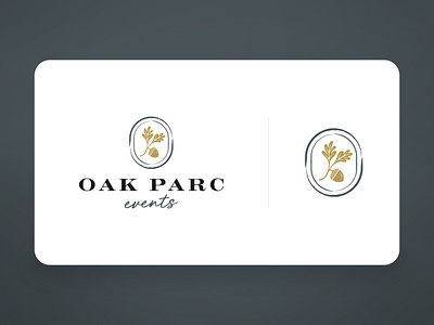 Oak Parc Events Logo brand identity branding branding design event logo event planning event planning brand identity event planning branding event planning graphic design event planning logo graphic design logo logo design wedding graphic design wedding planning branding wedding planning logo